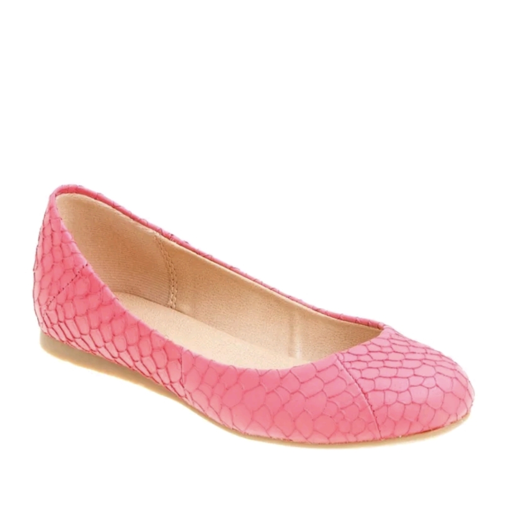 Lil Miz Girls Youth Size 1 Emilie Coral Flat Shoes